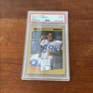 2001 victory Marvin Harrison GOLD PSA 9 mint